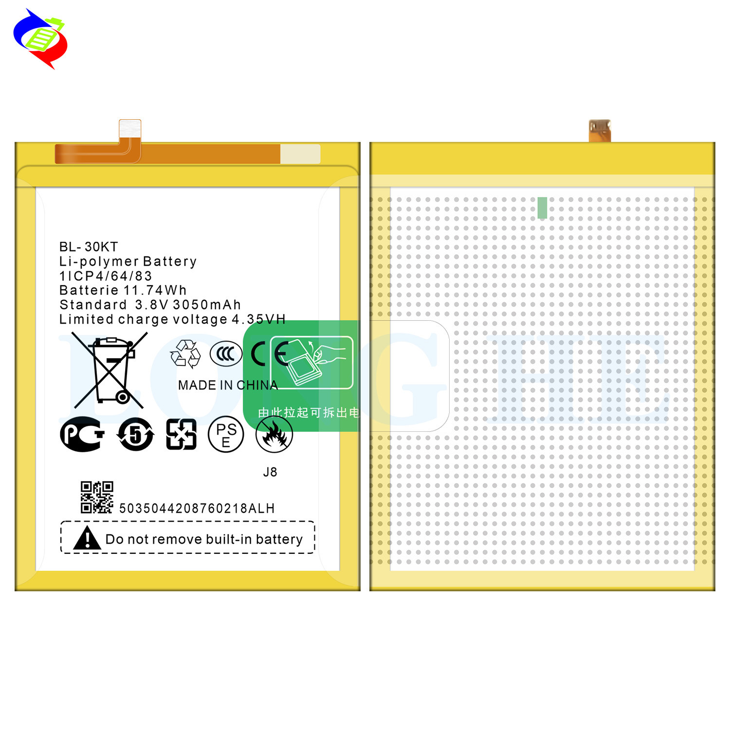 3050mAh BL-30KT Boom J8 mobile phone battery for Tecno J8 battery rechargeable batteries