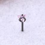 USA Popular Fashion Cubic Zircon Prong Set Labret Piercing Studs