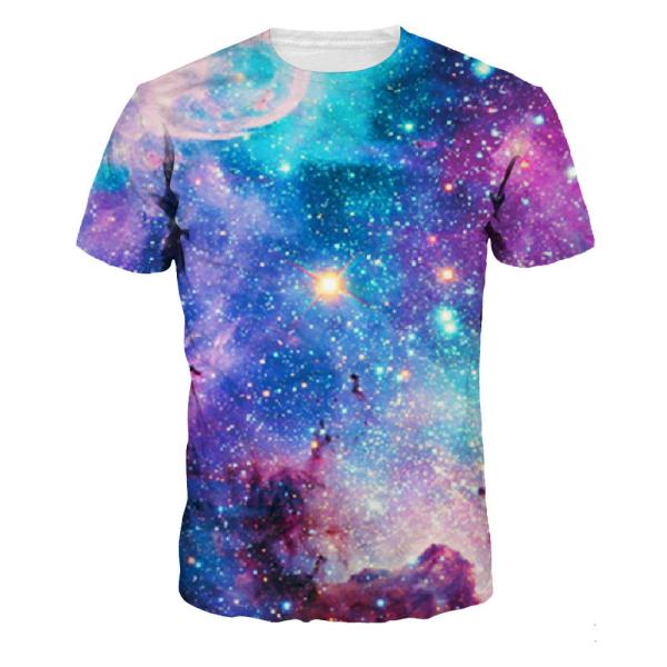 Buy cheap Cotton Dry Fit 3d Colorful Sublimation Printing T Shirts Artistic Style from wholesalers