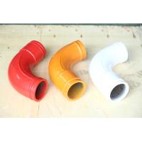Buy cheap Red Orange White Color elbow Pipe 125*R275-90+80 for concrete pump truck product