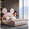 Buy cheap Modern Nordic Childrens Princess Bed Leather Pink Dream Castle Girls Mouse Bed from wholesalers