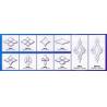 Buy cheap 6MM Clear Celtic Beveled Glass Clusters EN60598 Tempering 25.4mm from wholesalers