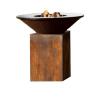 Buy cheap Customized Rusted Corten Cooking Outdoor Bbq Outdoor Kitchen Bbq Grills With Removable Ash Catcher from wholesalers