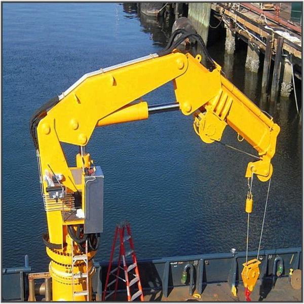 Buy cheap Knuckle Hydraulic Ship Pedestal Marine Deck Crane Price Marine Ship Crane from wholesalers