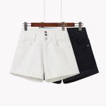 Leg Straight 4XL XXXXL Zipper Denim Shorts For Women