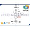 Buy cheap 9233096 Pusher Handle Control Valve Block For Hitachi ZAX200 ZAX450 ZAX600 ZAX160LC from wholesalers