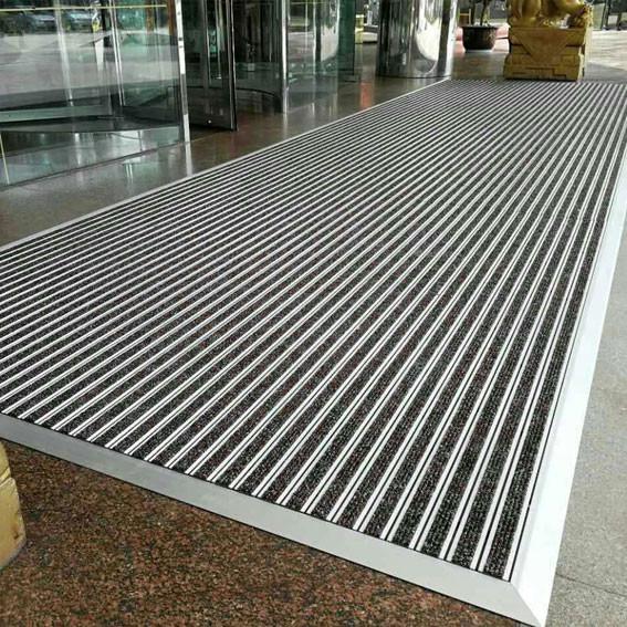 Aluminum Commercial Entrance Matting High Traffic Custom Size Entry Mats