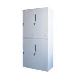 Colorful Clothes Metal Lockers With Hanging Rods Narrow Side Dormitory Locker