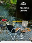 69cm 2.7kg Camping Outdoor Chairs Portable Lightweight Aluminum Folding Beach