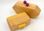 Handmade Vintage Wooden Clutch Bag Slim Timber Box Shaped For Dinner Party