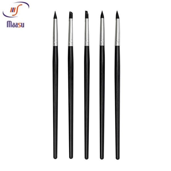 Buy cheap Black 5pcs Dental Silicone Brush Pen Periodontal Tool from wholesalers