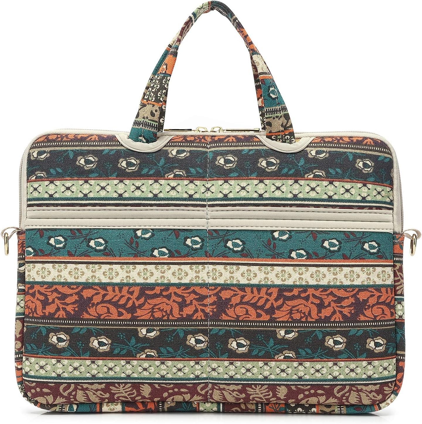 Red Bohemia Patten Waterproof Laptop Shoulder Messenger Bag Case Sleeve for 12 Inch 13.3 Inch Laptop