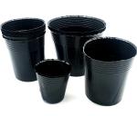 wholesale plasti black soft pot for garden germination pot