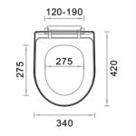 Modern Design D Shape Urea Formaldehyde Toilet Seat Cover For Sustainable