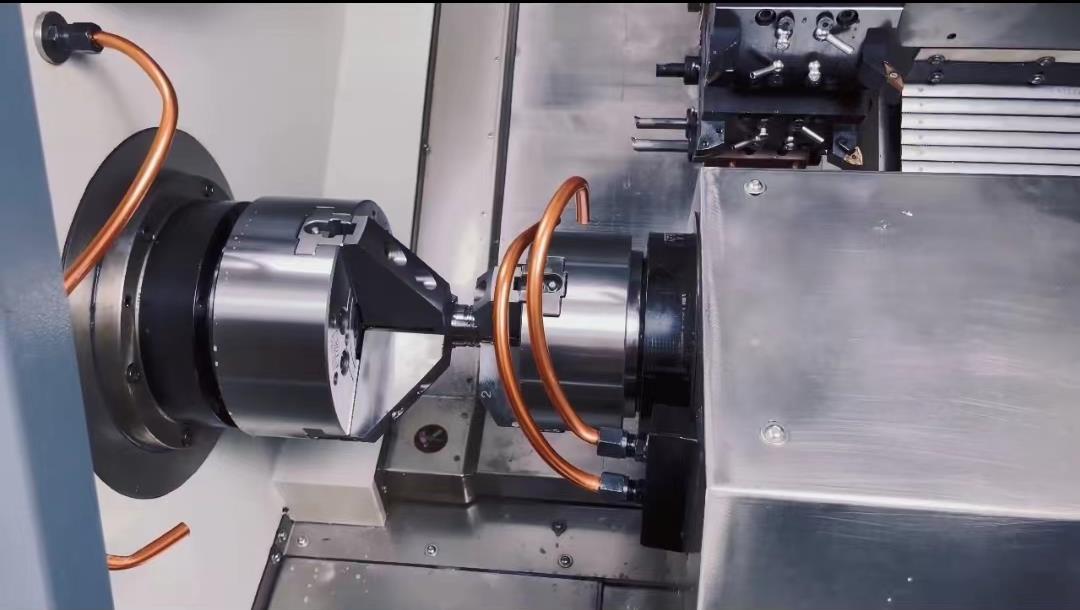 4 Axis Y Axis Fanuc Dual Spindle Lathe CNC Horizontal Lathe