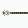 Buy cheap 28MM Anti-Brass Diamond Finial Home Window Decoration Twisted Rod 6m Iron Material Curtain Rod Set from wholesalers