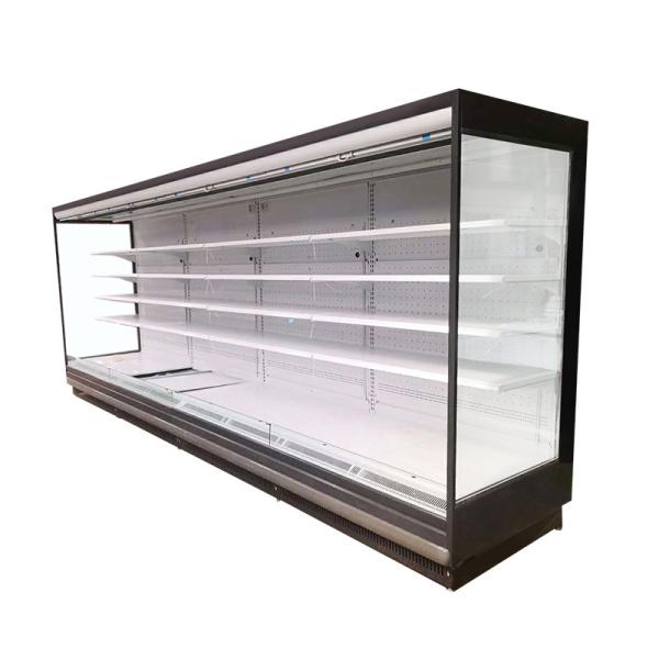 Buy cheap R22 Upright Open Front Chiller Milk Juice Display Refrigerator from wholesalers