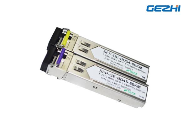 Buy cheap 80KM Distance BIDI Optical Transceiver , 1550nm SFP LC SX Transceiver from wholesalers