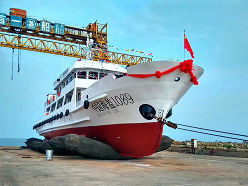 High Glue Ship Launching Airbags Marine Rubber Airbag 24m Long ISO9001