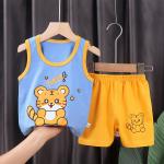 3M-9M Children's Summer Cotton Suit Girls' Shorts Clothes Boys' Sleeveless
