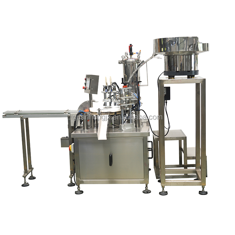 304 Stainless Steel Automatic Gel Liquid Tube Filling Capping Packing Machine OEM