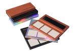 Brown Paper Empty Blush Highlighter Contour Palette With Hot Stamping Logo