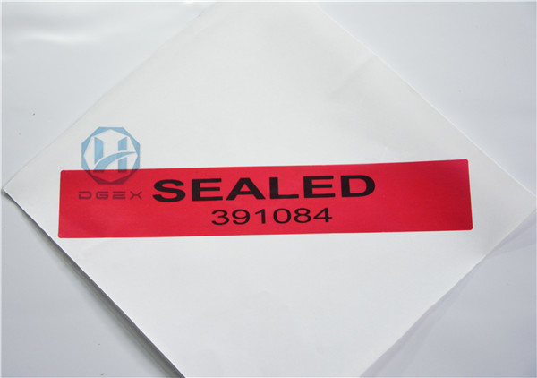 Retail Tamper Evident Security Labels With Anti - Counterfeit Sticker