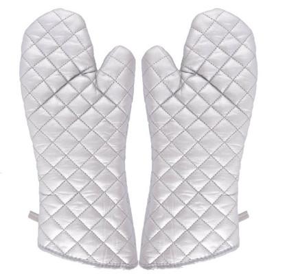Buy cheap Silver Plated Cotton Heatproof Oven Gloves Soft Thickened Plain Design from wholesalers