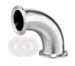 6" Length Sanitary Spool Tube with Clamp Ends Stainless Steel 304 Seamless Round
