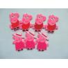 Buy cheap Funny 3d Cartoon Pig Shape Rubber Fridge Magnet PVC In Pink Color , Best Tourist Fridge Magnet Soft PVC from wholesalers