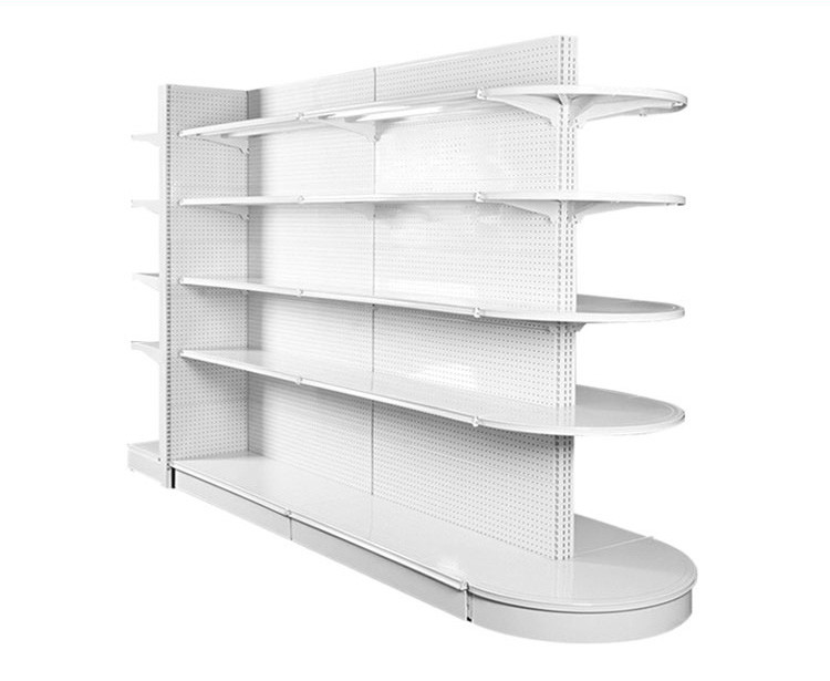 Customized Retail Shelf Display Cold Rolled Steel Supermarket Shelving For Your Storefront