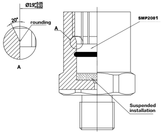 SMP2081 Pressure Temperature Transducer Imported Chip Laser Trim