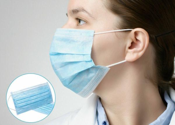 Buy cheap FDA Certified 3 Ply Disposable Face Mask Non Woven Easy Breathing from wholesalers