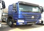 6x4 10 Wheel Diesel Blue Head Box Engine Semi Flatbed Trailer