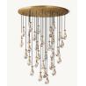 Buy cheap 155W Raindrop Round Chandelier 60 Inch Rainfall Chandelier 100V - 277V from wholesalers