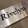 Buy cheap Contemporary House Name Signage Laser Cutting Stainless Steel House Sign from wholesalers