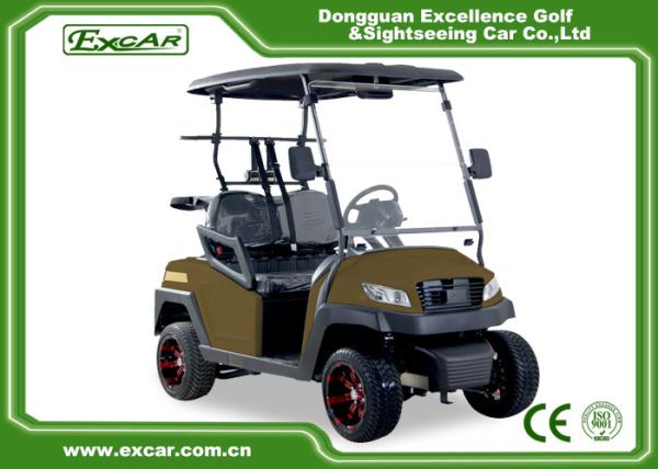 Buy cheap Right Hand Steering Brown 48V AC Motor Mini Electric Golf Buggy EXCAR Golf Cart from wholesalers