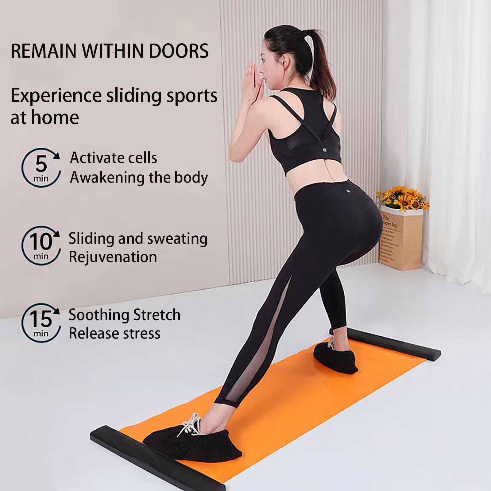 Speed Skating Slide Board Exercise Mat For Plank Workout