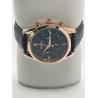 Buy cheap Three-Eyed Six-Needle Quartz Black Leather Wristwatch With Luminous Hands from wholesalers