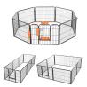 Buy cheap Foldable Black Metal Dog Crate Portable Easy Assemble Thick Frame Smooth Surface from wholesalers
