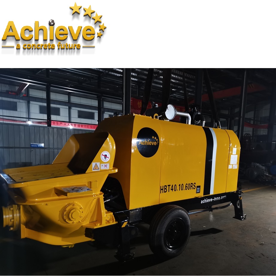 HBT40.10.60RS Concrete Stationary Pump Trailer Pump Tailor-Made Customized Made ZOOMLION AI-40CPD 40m3/h mobile trailer mounted
