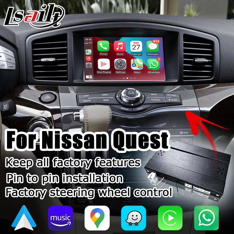 Wireless Carplay Android Auto Interface For Nissan Quest E52 RE52 IT08 08IT By Lsailt