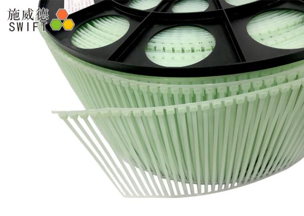Buy cheap 4000pcs Reel Nylon Wide Zip Ties , Clear Zip Ties 200mm Length 3.6mm Width from wholesalers