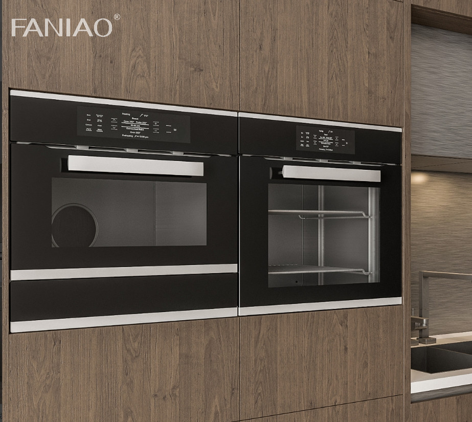 Modern Wooden Kitchen Cabinet Designs 304 Stainless Steel Kitchen Cabinet For Villa
