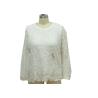 Buy cheap Fashionable Dressy Ladies Casual T Shirts White Long Sleeve Lace Top OEM Service from wholesalers