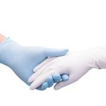 Blue Nitrile Medical Disposable Exam Gloves Small , Medium , Large Size