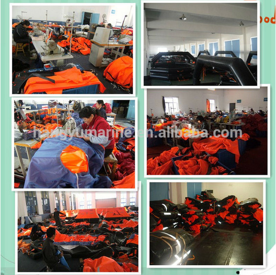 20 person cheap Open Reversible self inflating life raft