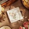 Buy cheap Hollow Custom Bookmark Vintage Flowers Painting With Metal Chain Pendant from wholesalers