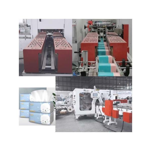 Buy cheap V Folding Automatic Tissue Paper Facial Tissue Box Making Machine for Production Line from wholesalers