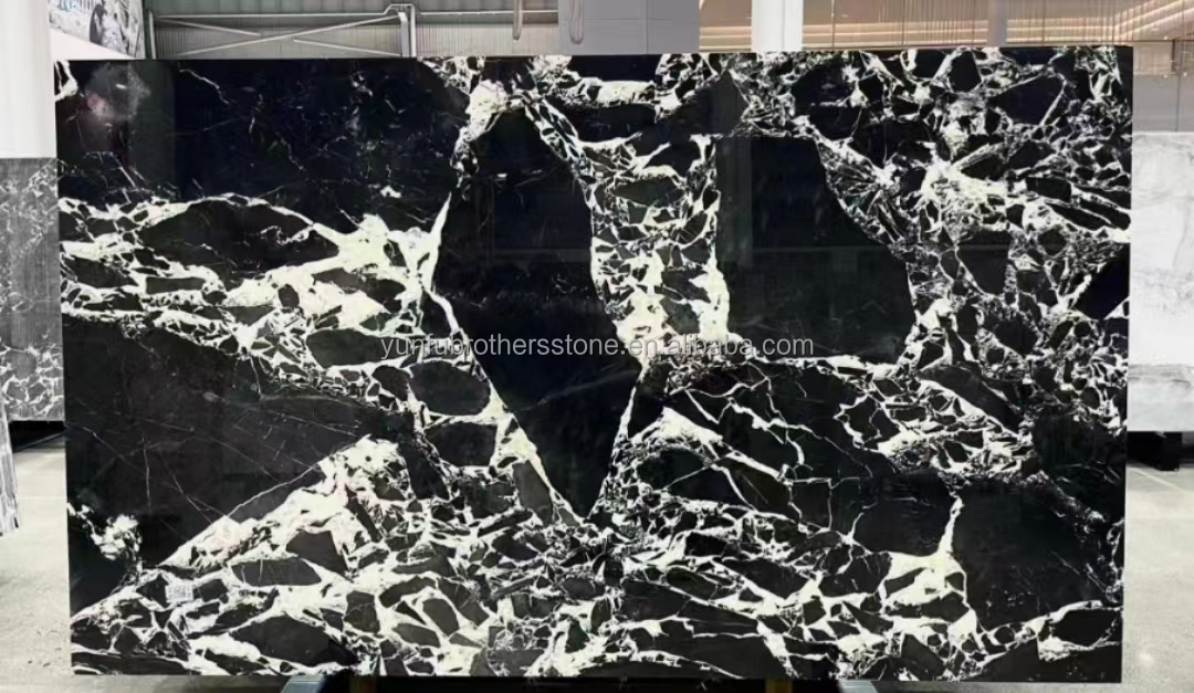 Polished Milk White Alabaster Marble Big Slab for Living Room and Dining Table Flooring